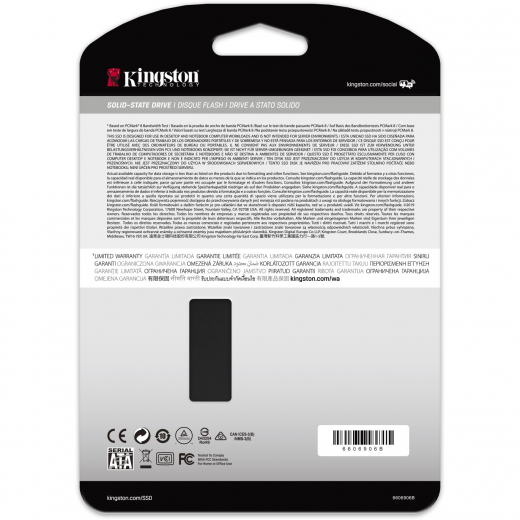 SSD 2.5 256GB Kingston KC600