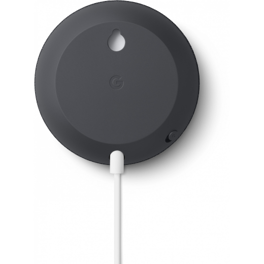 Google Nest Mini - Google Assistant , Rund - Anthrazit , Chromecast , Android, IOS, 4cm