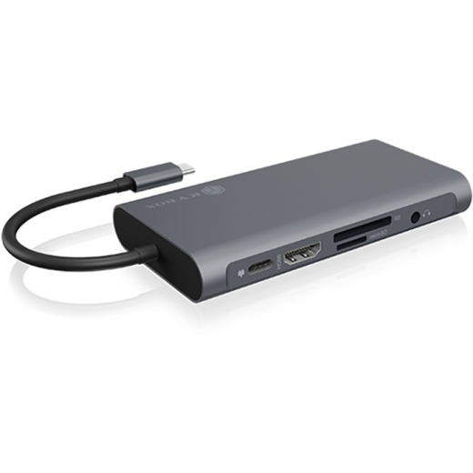 ICY BOX IB-DK4040-CPD USB-C 10-in-1 PD 100W DockingStation