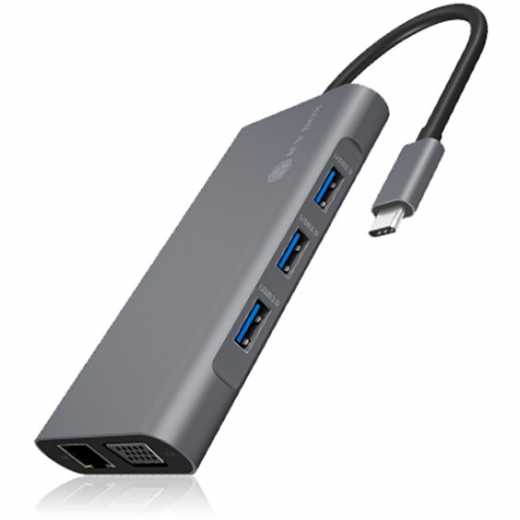 ICY BOX IB-DK4040-CPD USB-C 10-in-1 PD 100W DockingStation